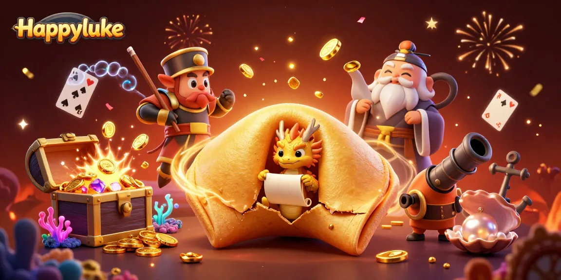 Experience top-notch gambling thrills at Happyluke with vibrant 3D characters and festive elements.
