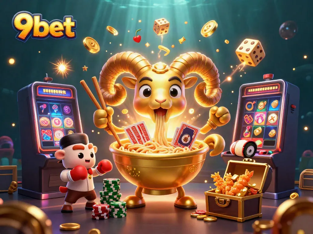 Experience thrilling gaming with 9bet as a golden ramen bowl dealer bursts into action!