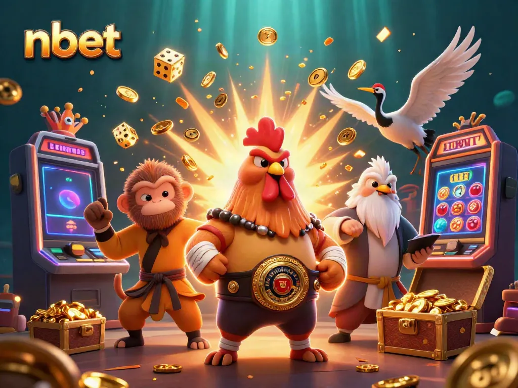 Engage with nbet's vibrant casino gaming scene featuring unique characters and dynamic elements.