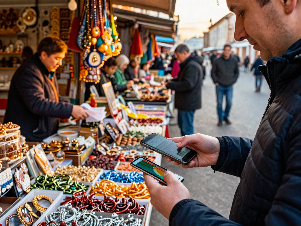 El servicio de https://payinrussia.com/ permite a los turistas realizar pagos fácilmente en mercados locales en Rusia.