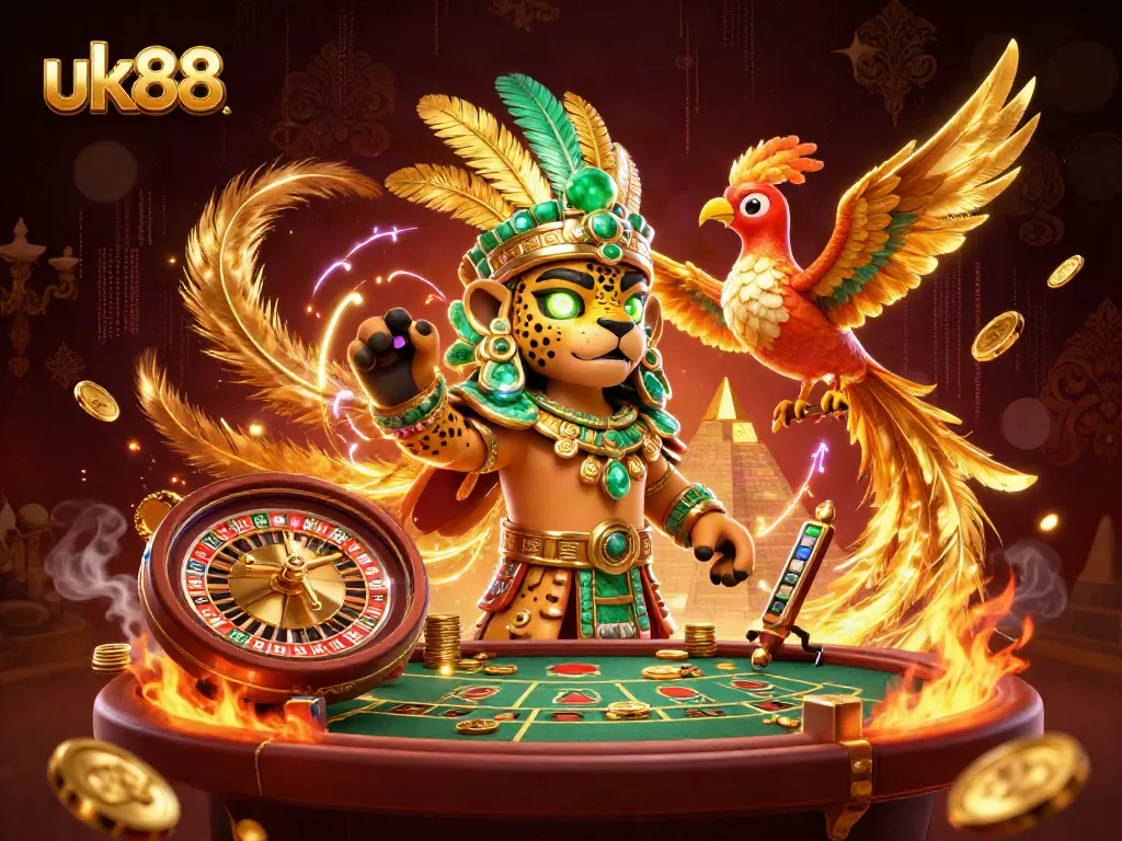 Experience exciting games at uk88, showcasing vibrant casino scenes with interactive elements.