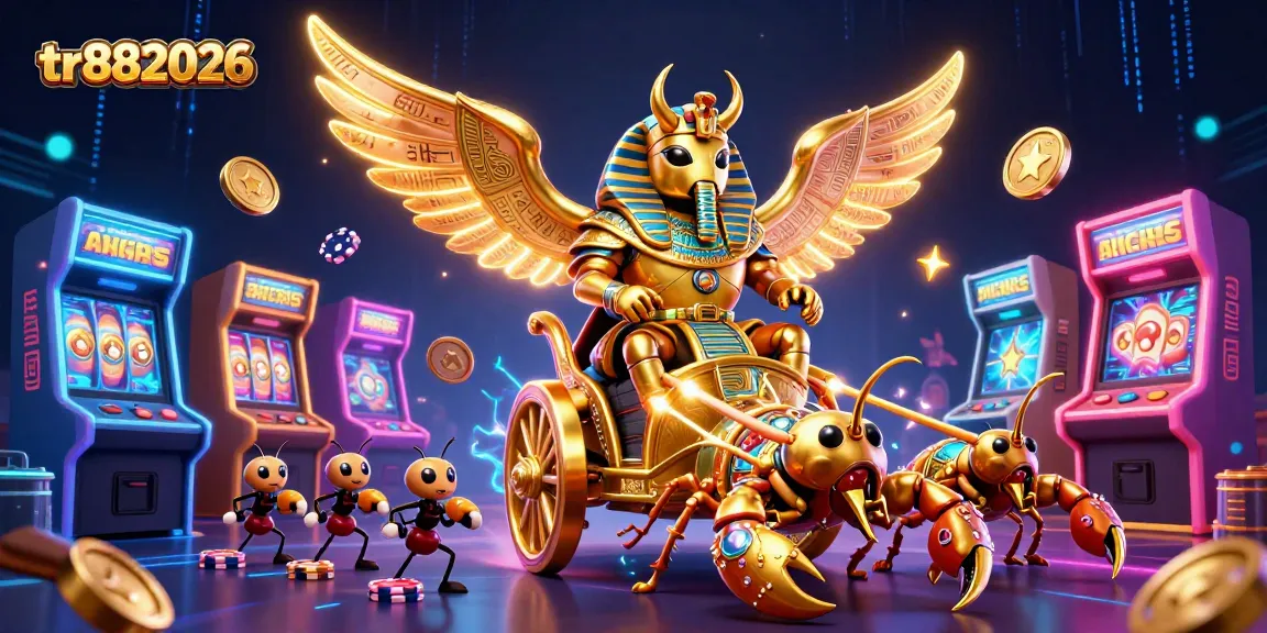 Win big at tr882026 with a vibrant casino-themed 3D illustration showcasing a thrilling gaming atmosphere.