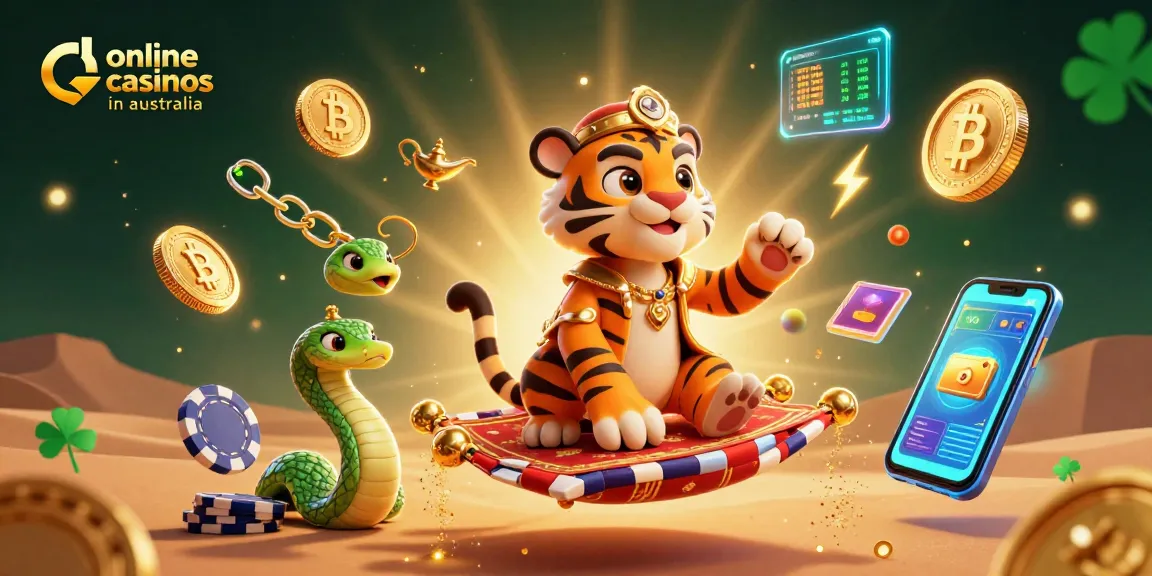 Engage with online casinos in australia through a vibrant 3D casino scene full of activity.