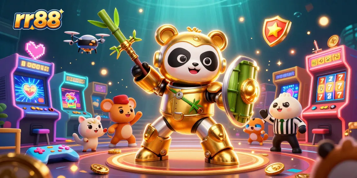 Experience thrilling gaming action at rr88 with a colorful 3D cartoon casino scene showcasing vibrant characters.