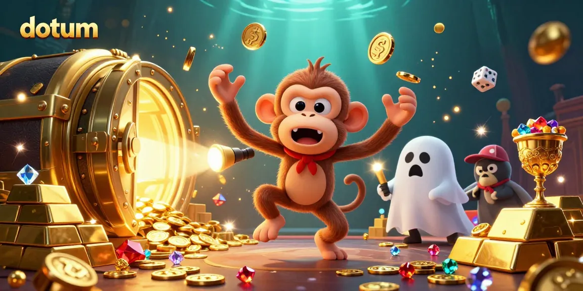 Experience thrilling gambling adventures with datum in a haunted casino, featuring gold treasures and a playful ghost.